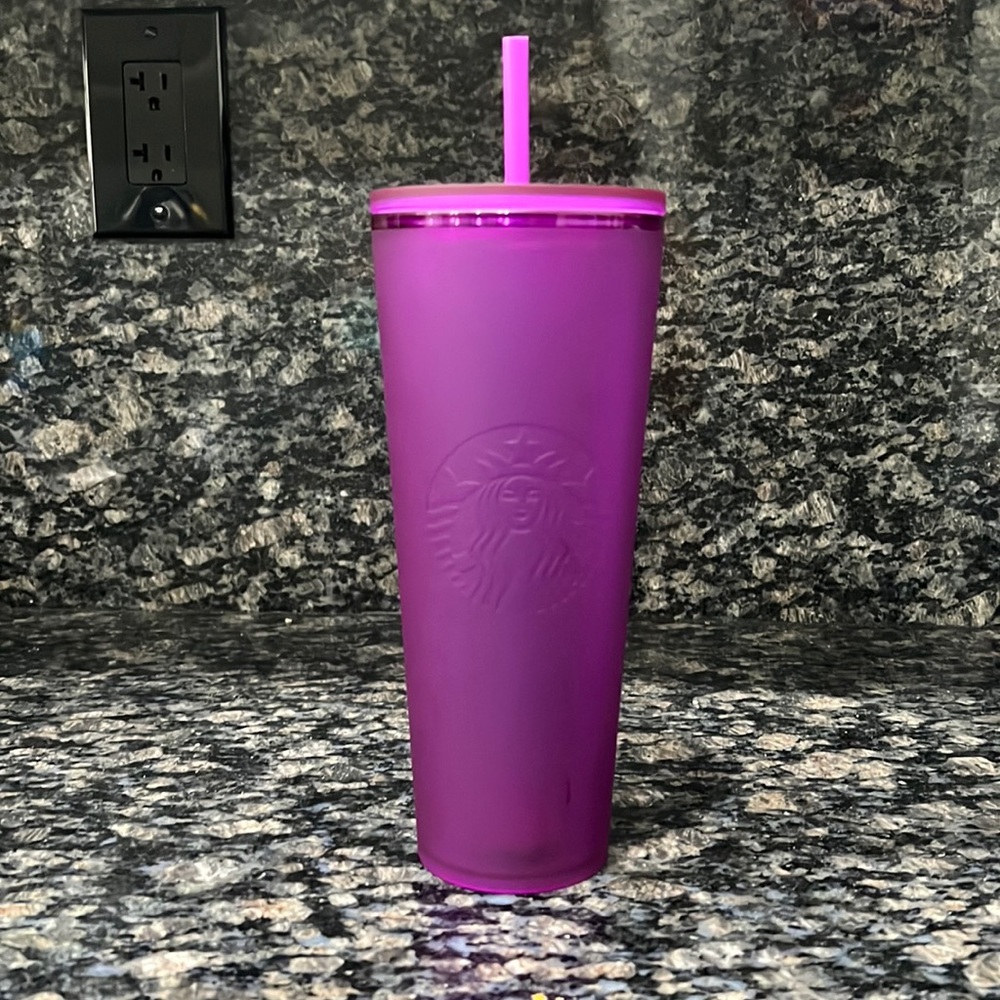 Starbucks beautiful matte purple Tumblr Venti new with tags